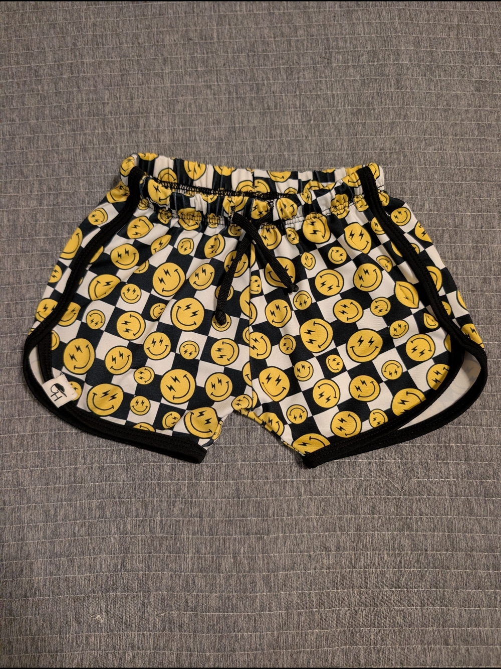 18-24m George Hats Black & Yellow Emoji Print Swim Trunks